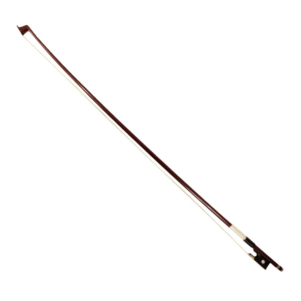 Arco Etinger EXB-1628/E para violín 3/4 con varilla de madera, talón de ébano y entorchado metálico