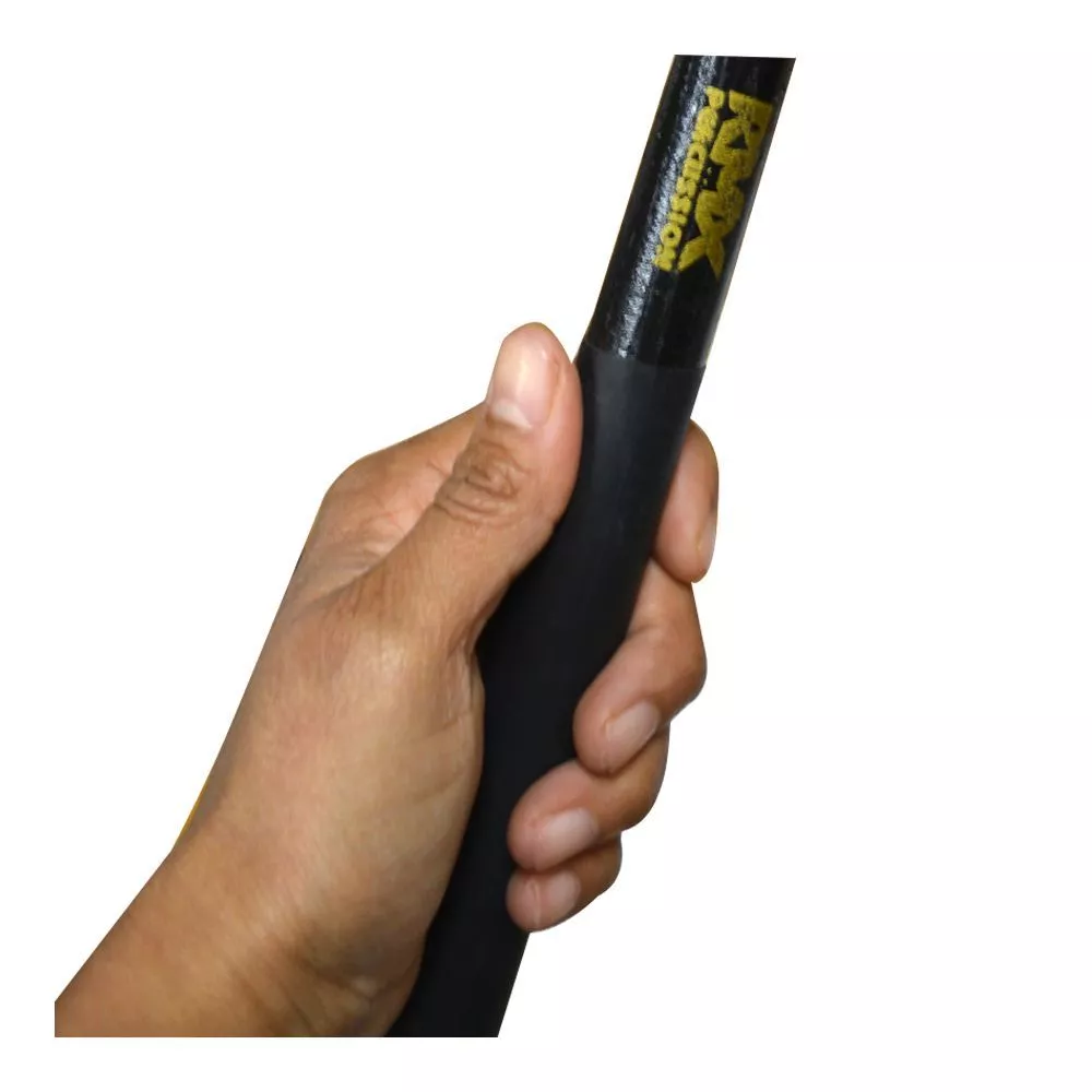 Baqueta negra RMX RD-105/BK para banda escolar con goma antideslizante y punta de madera