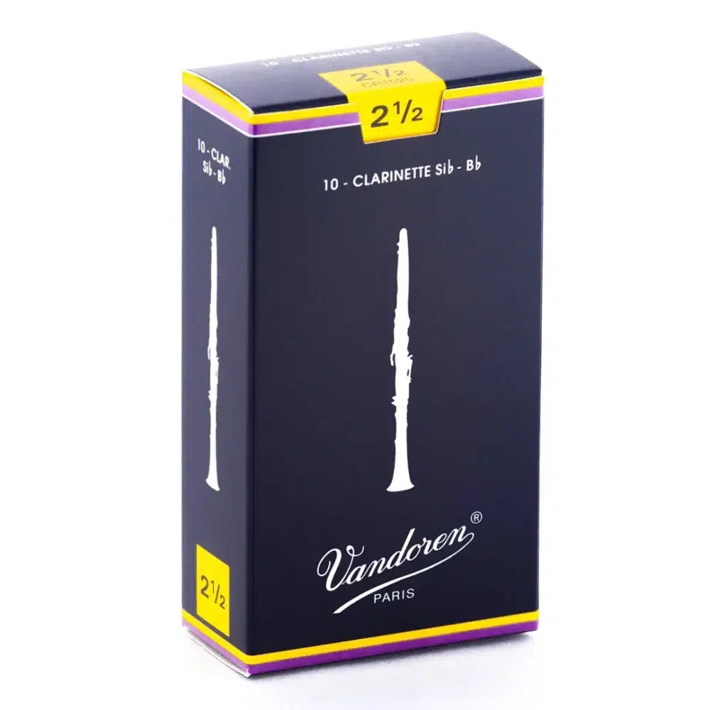 Caña Vandoren 2.5 para clarinete Sib, ideal para músicos profesionales