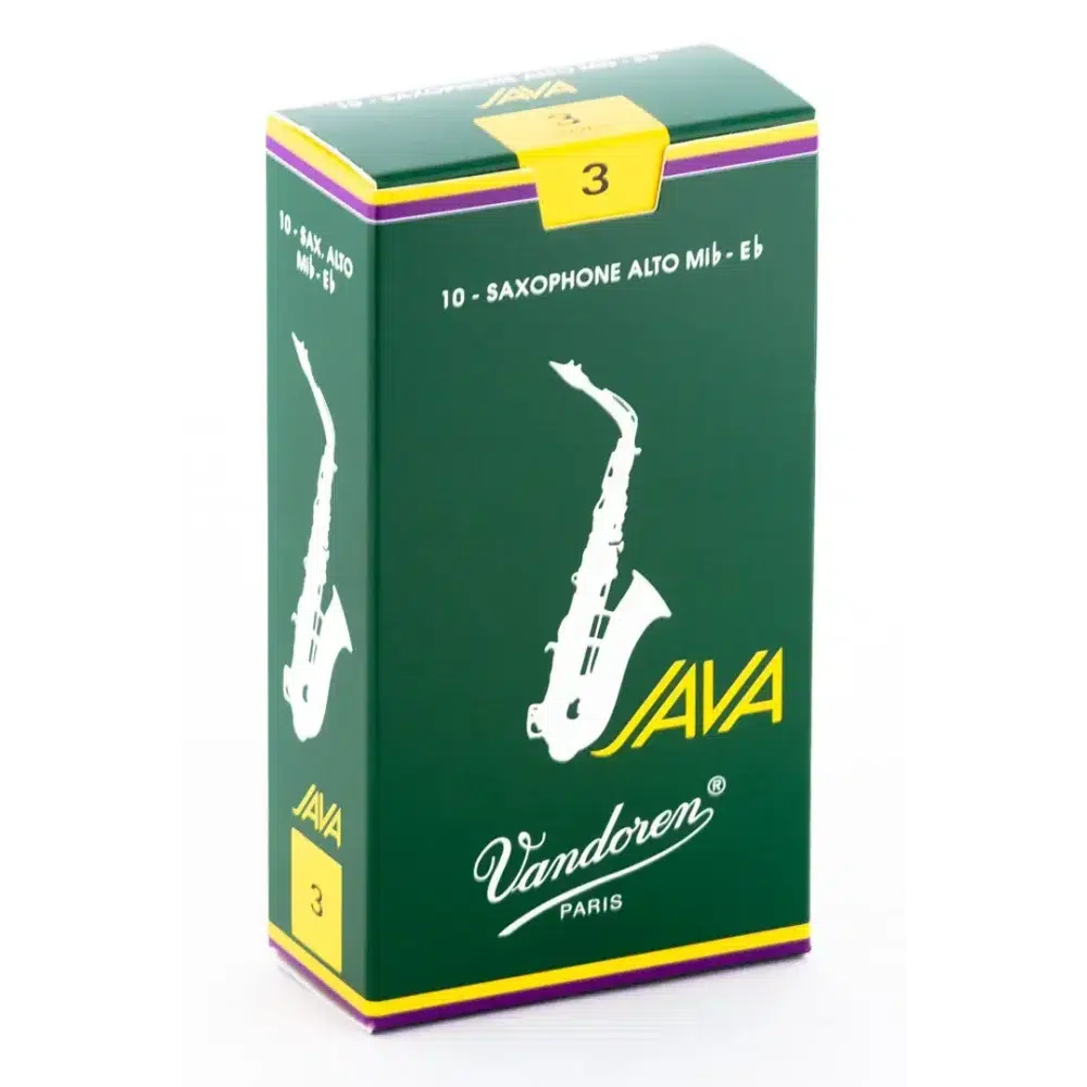 Caña para saxofón alto Vandoren JAVA Nº3.0 – sonido expresivo para jazz y pop