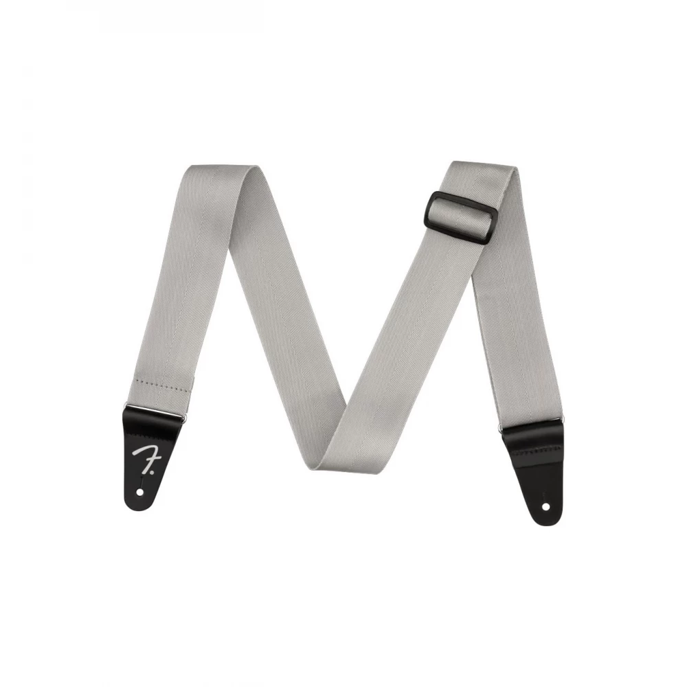 Correa Fender Polypro gris de polipropileno ajustable con extremos de cuero en forma de F, 5 cm de ancho