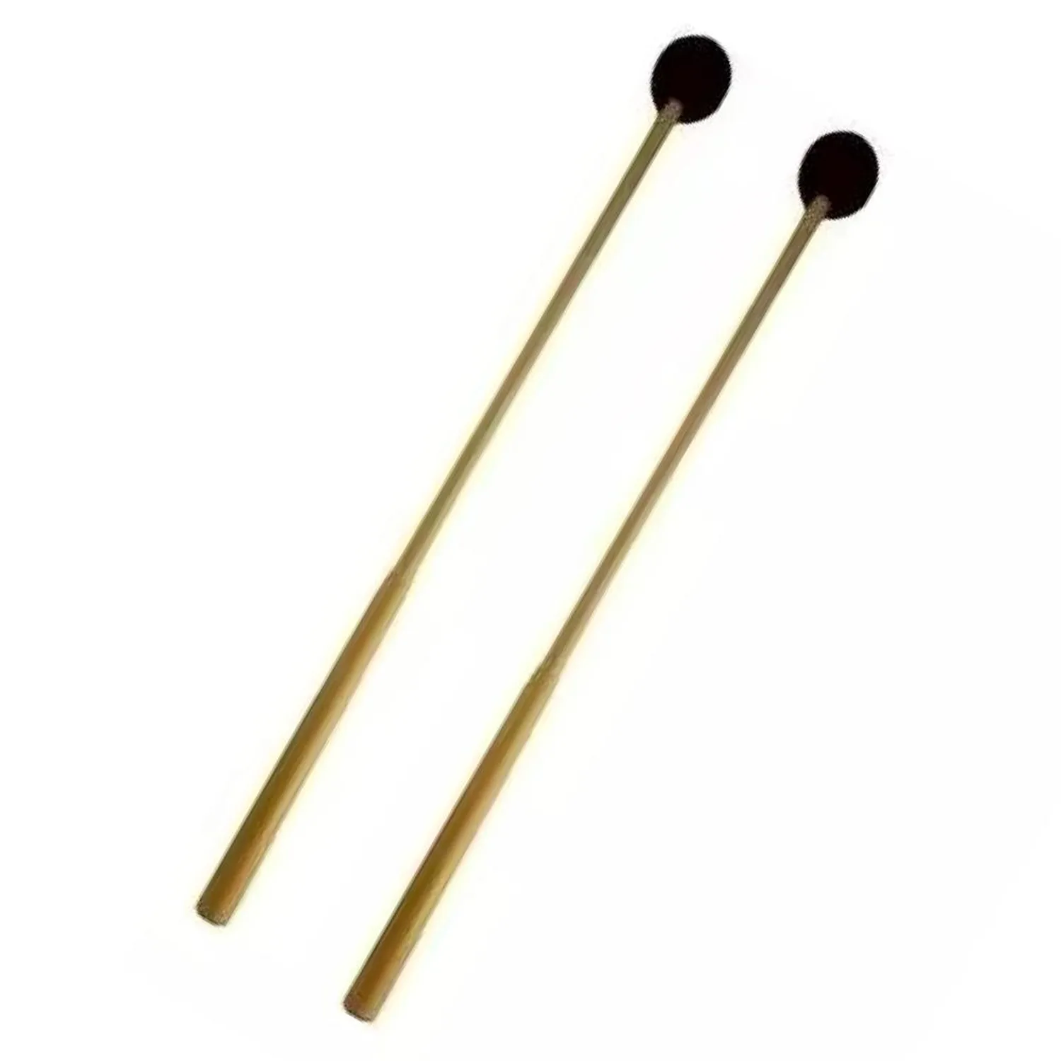 Par de mazos RMX R-170 con malletes de lana burdeo de 37 cm, fabricados en madera resistente