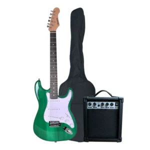 Pack guitarra eléctrica Scorpion PAC-26GR verde con amplificador y accesorios incluidos