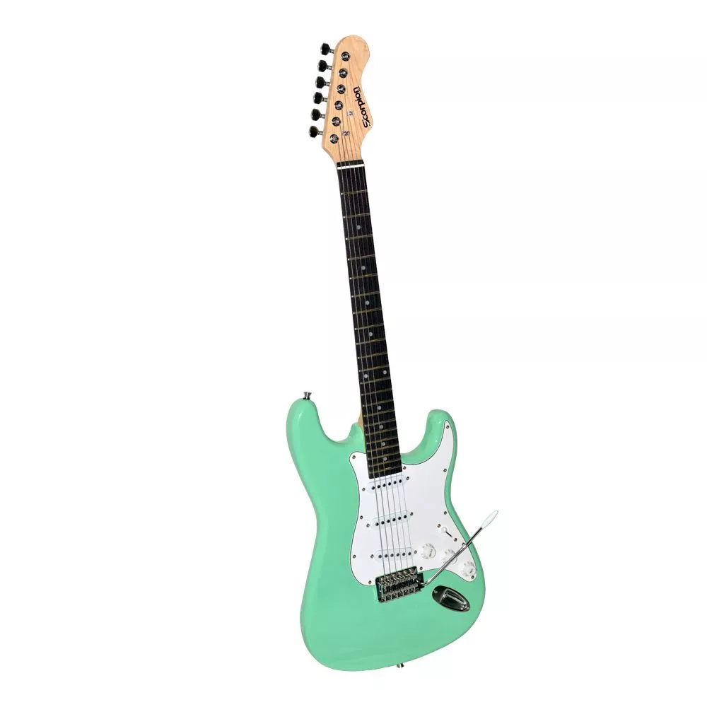 Pack guitarra eléctrica Scorpion PAC-63VR verde vintage con amplificador y accesorios incluidos