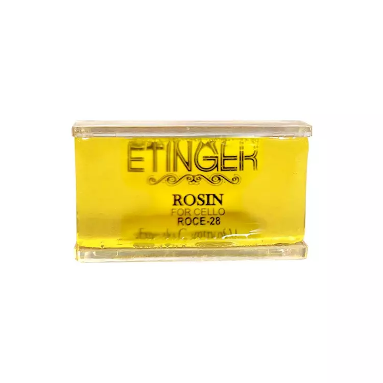 Resina ROCE-28 para cello de Etinger en ámbar oscuro con caja protectora