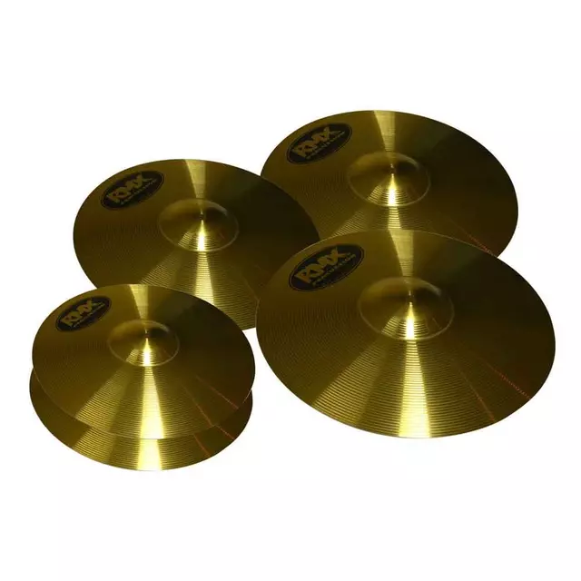 Set de platillos de batería RMX CS-5 con medidas 14,16,18,20 pulgadas, sonido brillante y versátil