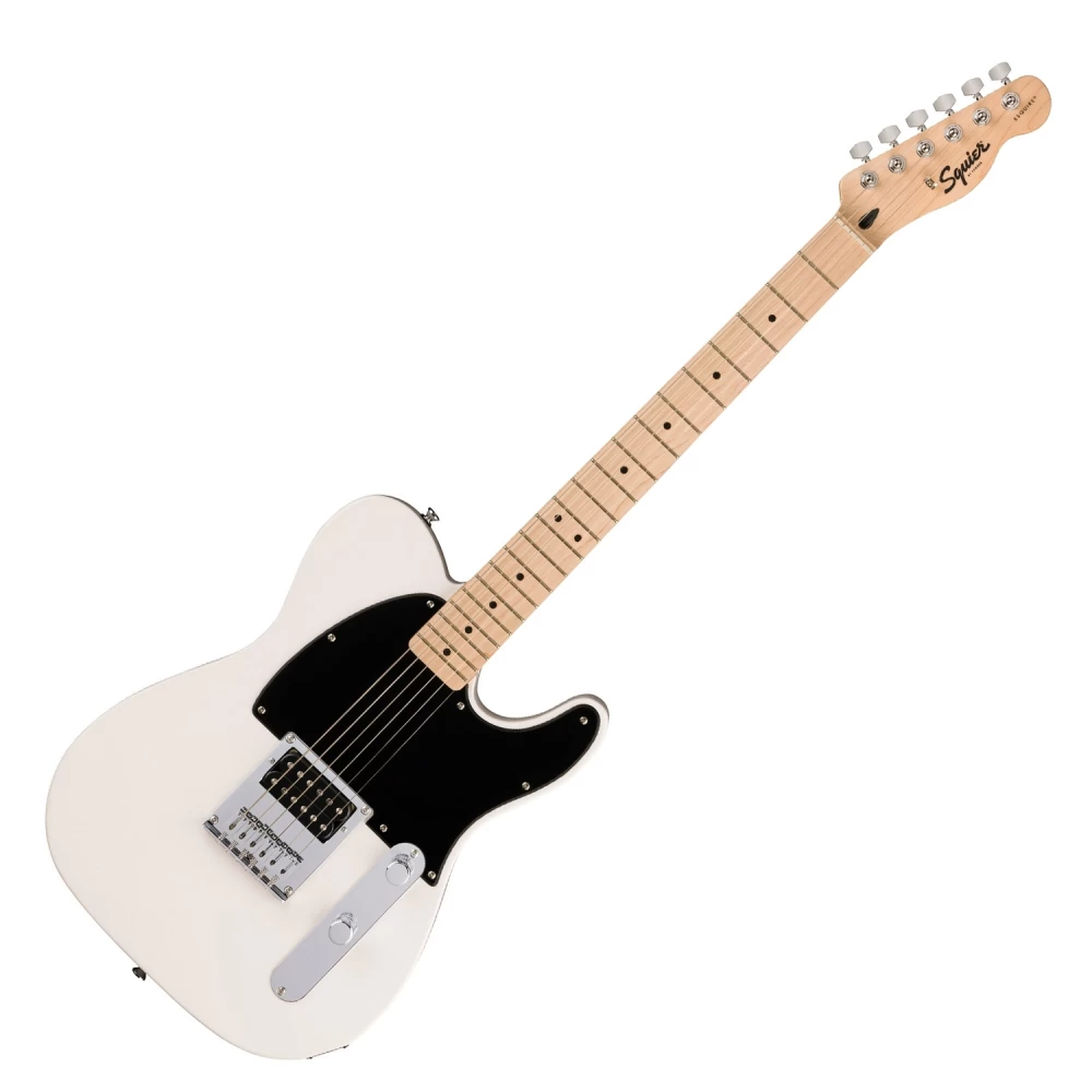 Guitarra eléctrica Squier Sonic Esquire H Arctic White, cuerpo álamo, mástil arce, pastilla humbucker, puente rígido de 6 selletas