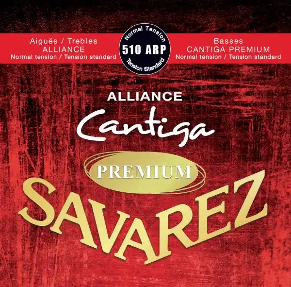 Juego de cuerdas Savarez Alliance Cantiga Premium 510ARP para guitarra clásica en tensión estándar