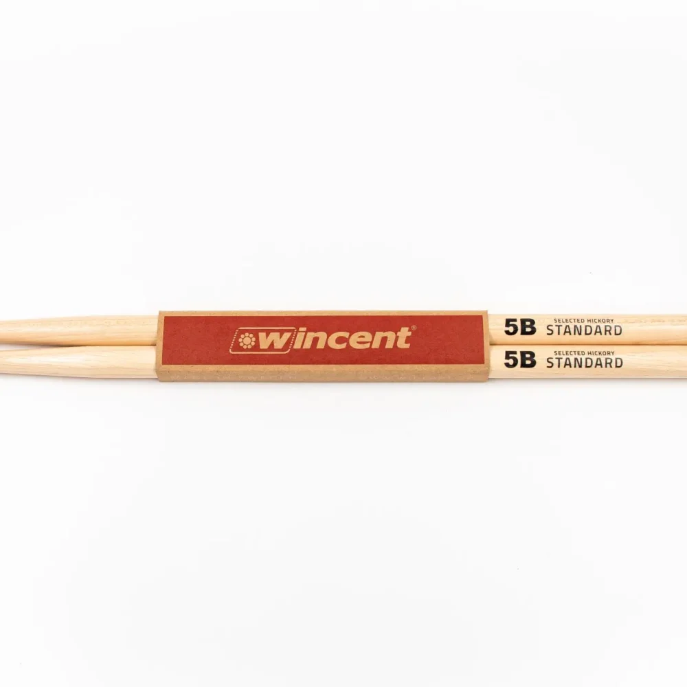 Baqueta Wincent 5B de hickory con punta acorn y UWP