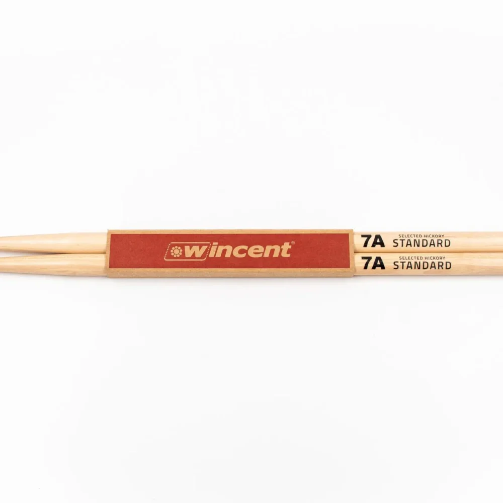 Baquetas Wincent 7A con punta acorn y hickory