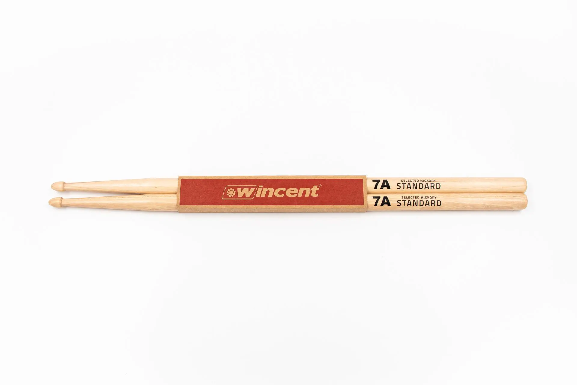 Baquetas Wincent 7A con punta acorn y hickory