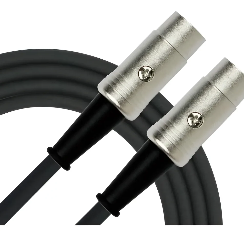 Cable Kirlin MD-561-6M/BK MIDI 6 metros con conectores estándar de 5 pines