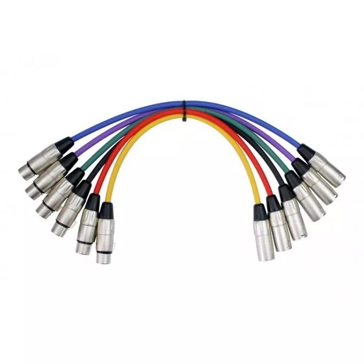 Cable Kirlin MP6-480 0.6M XLR macho-hembra colores variados
