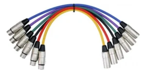 Cable Kirlin MP6-480 1M XLR macho-hembra colores variados