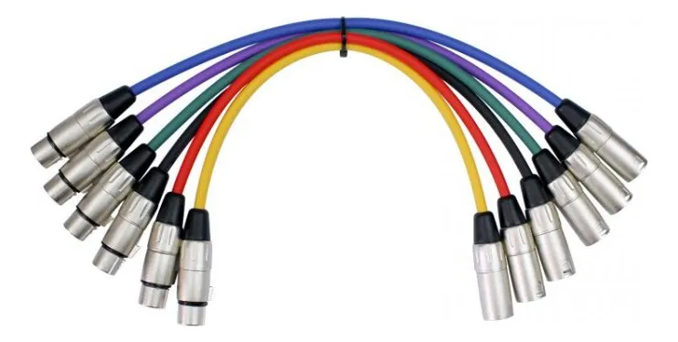 Cable Kirlin MP6-480 1M XLR macho-hembra colores variados