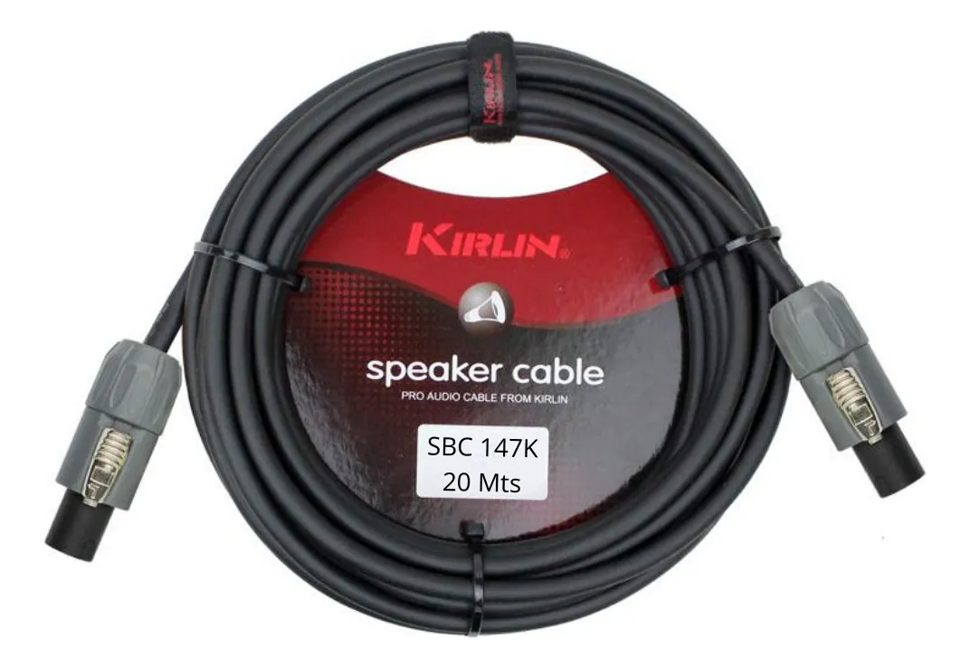 Cable Kirlin SBC-147K-20 20M Speakon–Speakon audio profesional