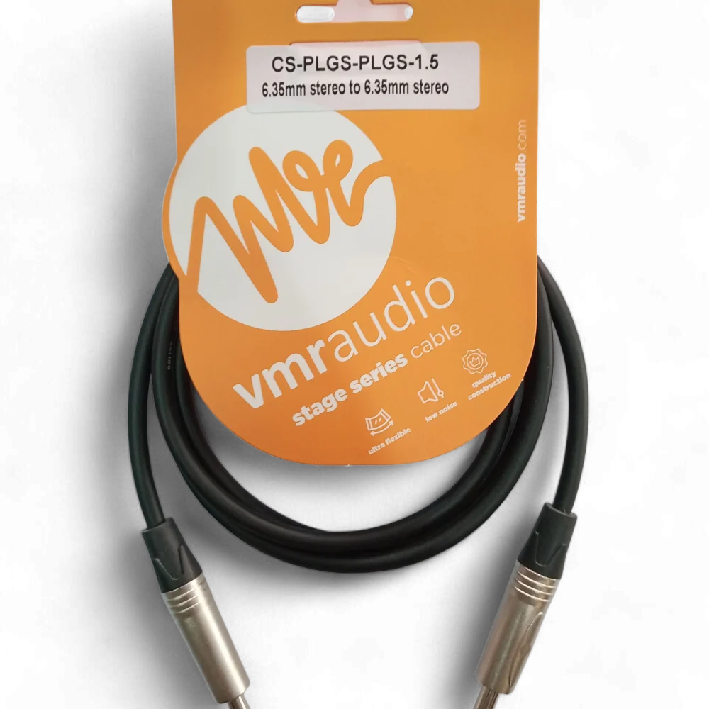 Cable VMR Audio plug TRS estéreo 1.5 metros para estudio o escenario