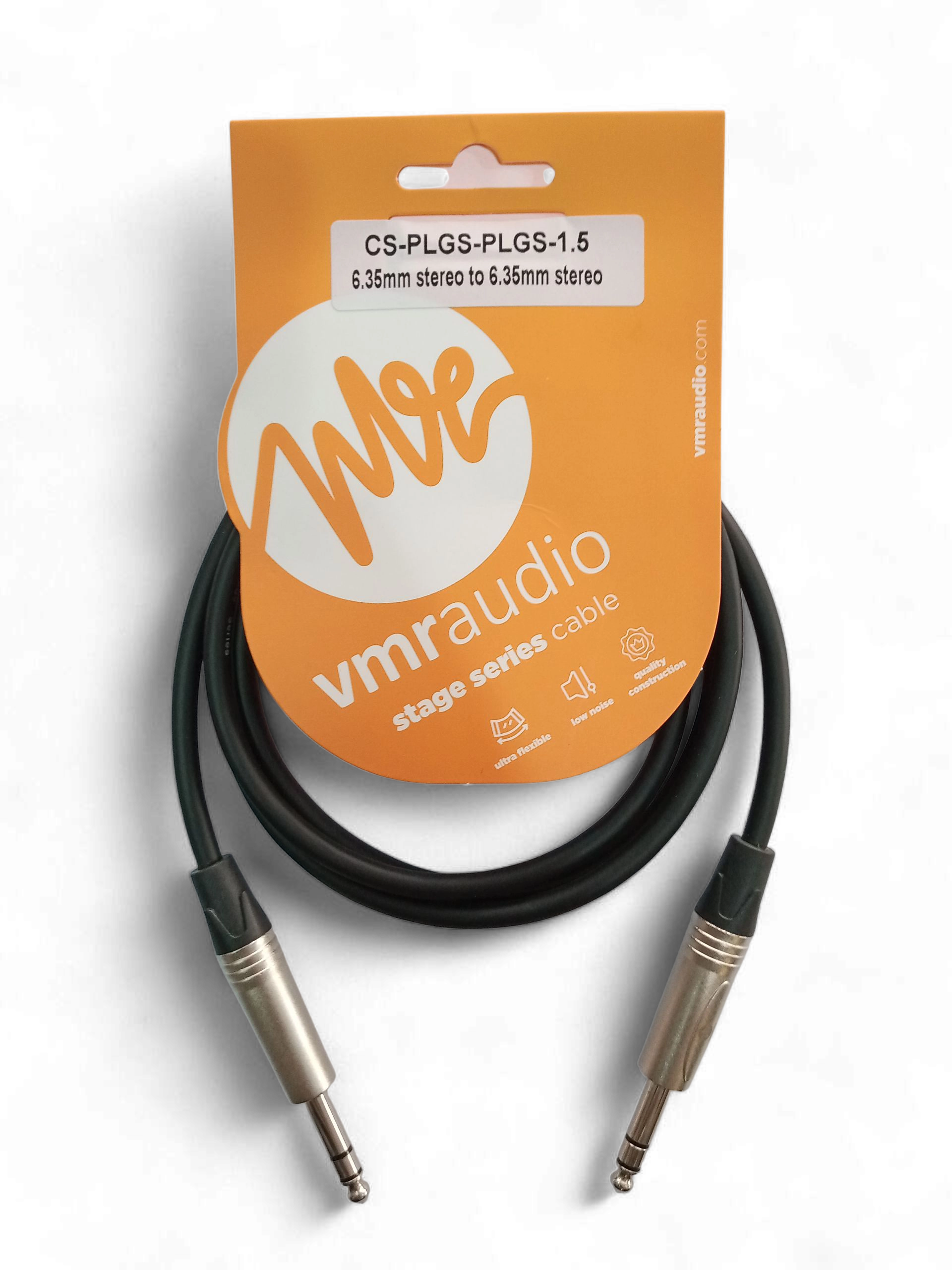 Cable VMR Audio plug TRS estéreo 1.5 metros para estudio o escenario
