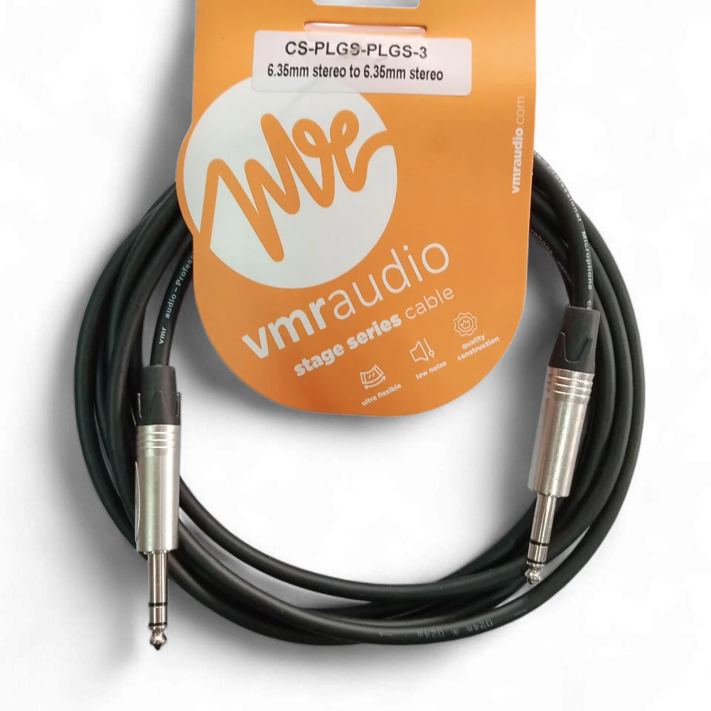 Cable VMR Audio plug a plug 3 metros para guitarra o bajo