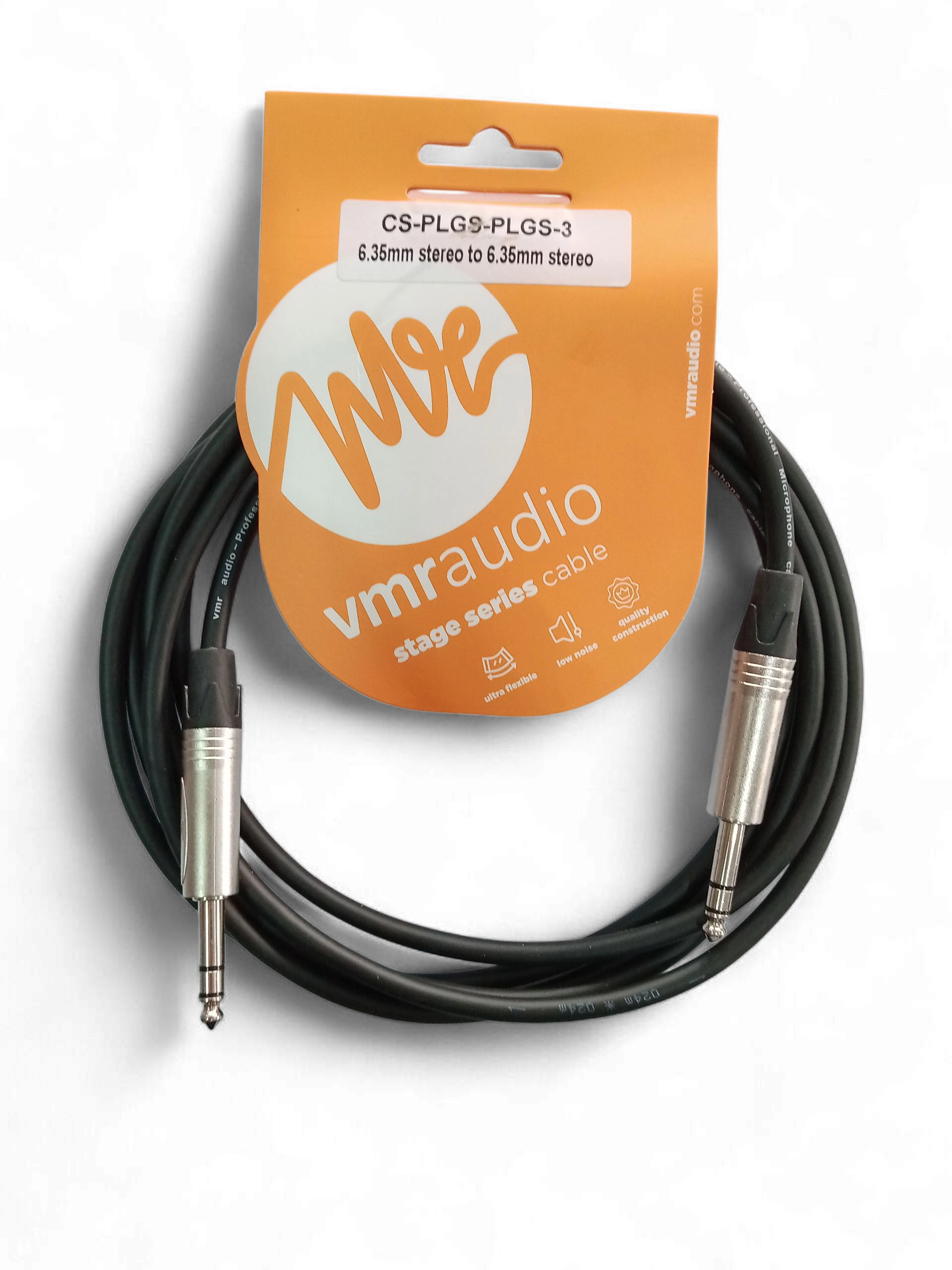 Cable VMR Audio plug a plug 3 metros para guitarra o bajo