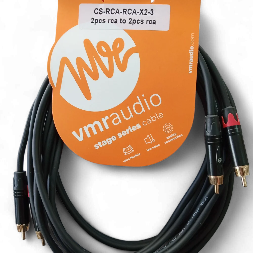 Cable VMR Audio 2×RCA a 2×RCA 3 metros