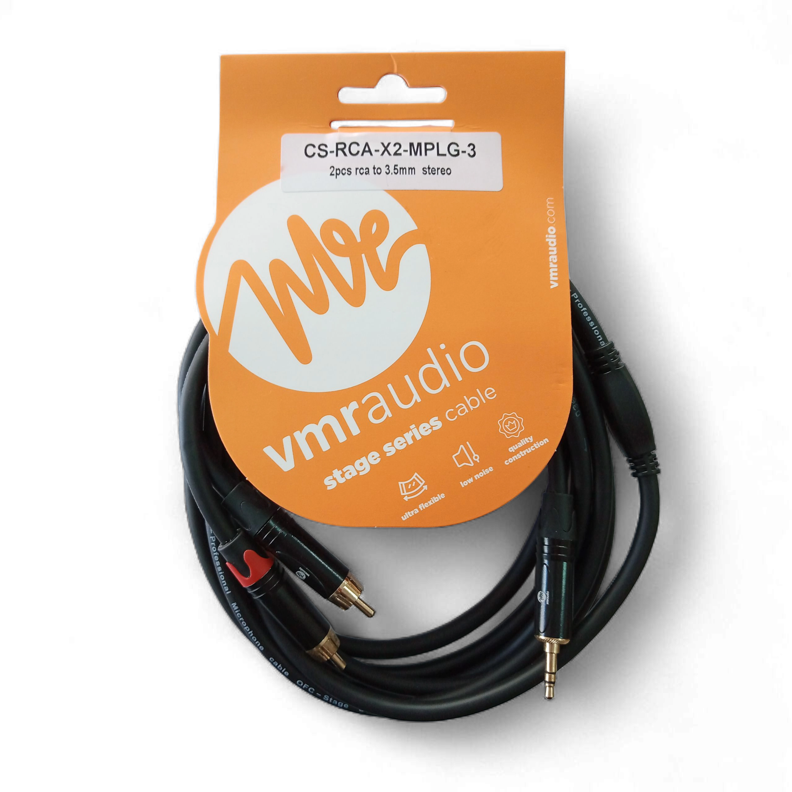 Cable VMR Audio 3.5mm estéreo a RCA de 3 metros