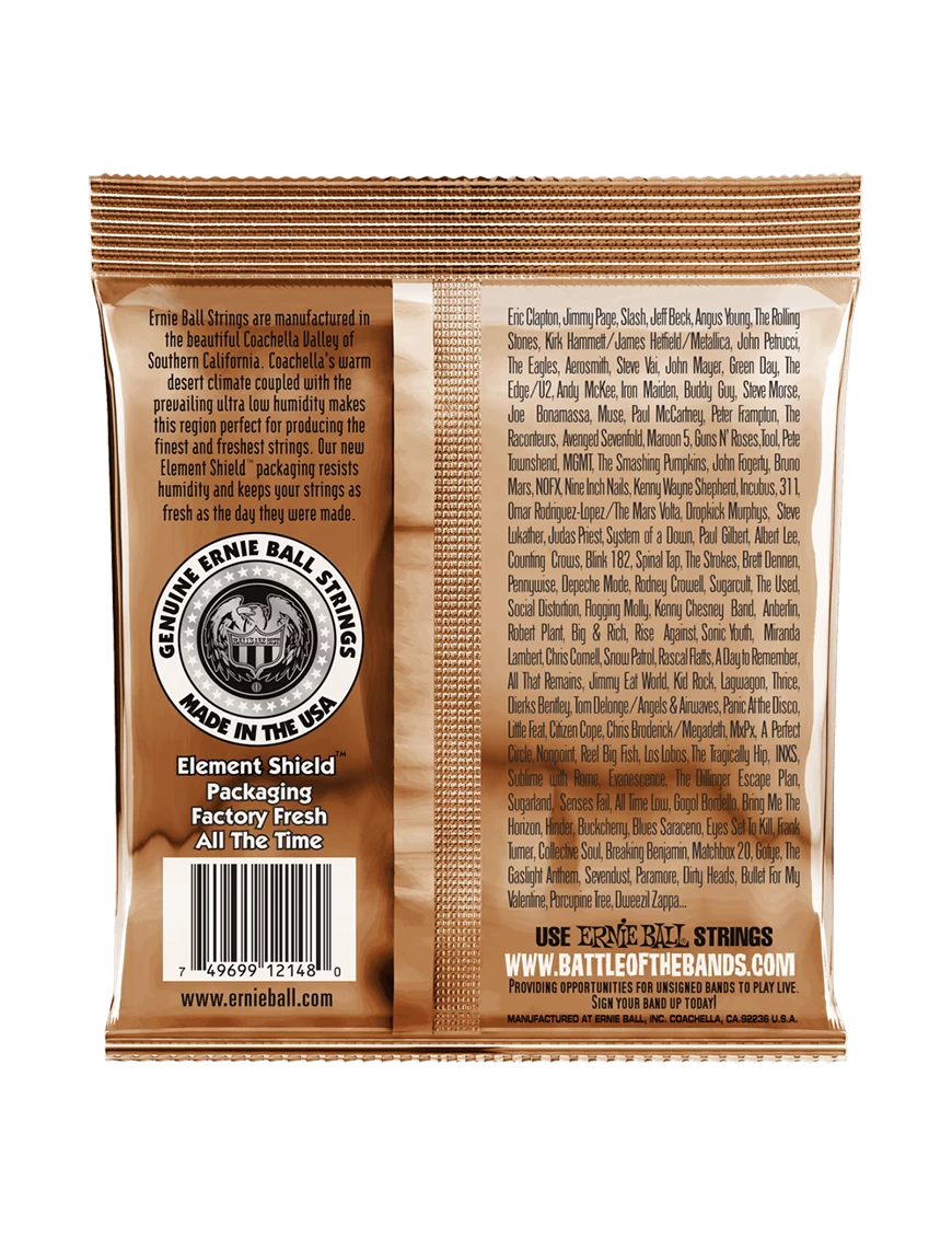 Cuerdas Ernie Ball Earthwood Phosphor Bronze 11-52 para guitarra acústica