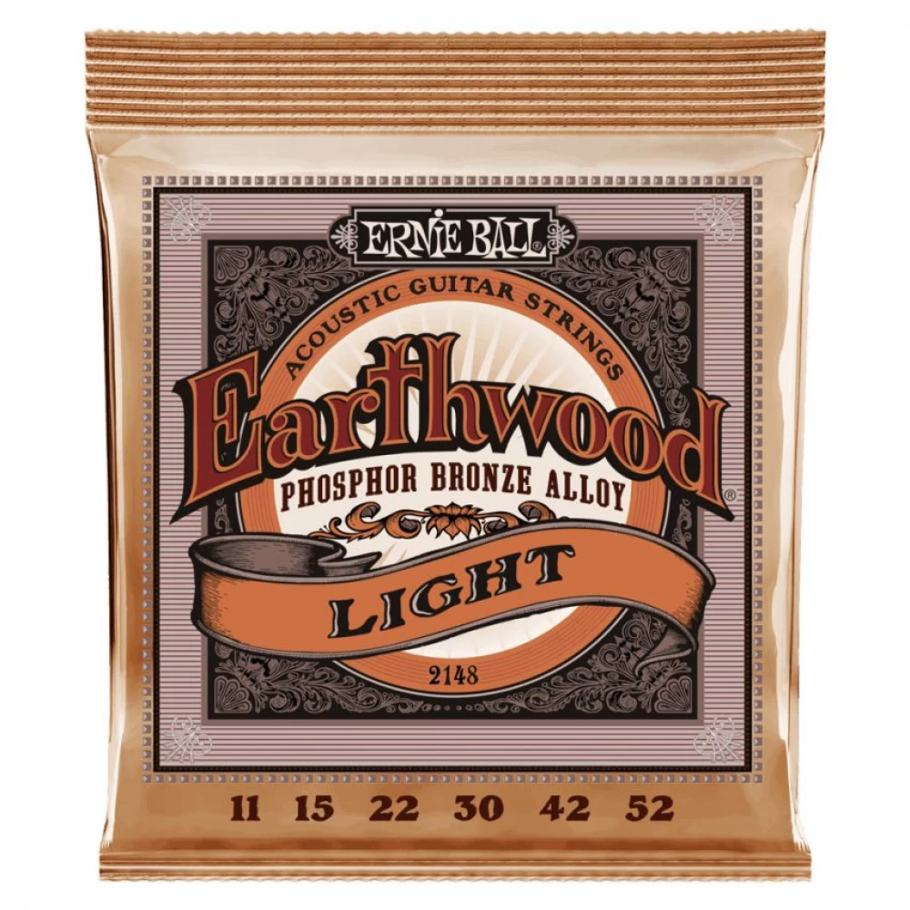 Cuerdas Ernie Ball Earthwood Phosphor Bronze 11-52 para guitarra acústica
