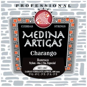 Cuerdas Medina Artigas 1267 para ronroco, nylon con 4ª y 5ª entorchadas