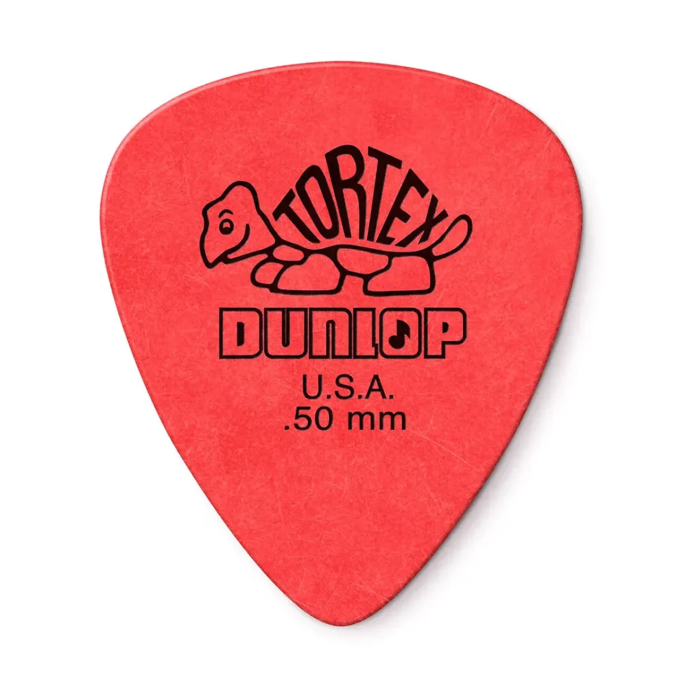 Pack 12 uñetas Dunlop Tortex 0.50mm rojas