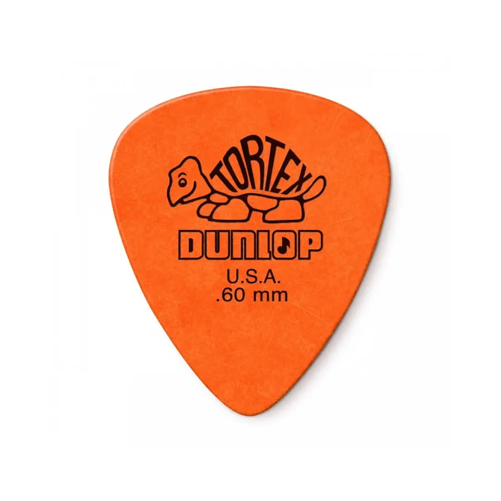 Pack 12 uñetas Dunlop Tortex 0.60mm color naranja