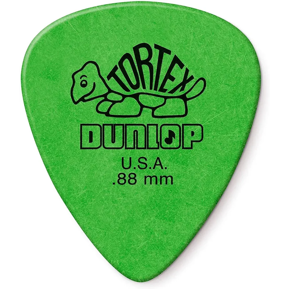 Set de 12 uñetas Dunlop Tortex 0.88mm color verde