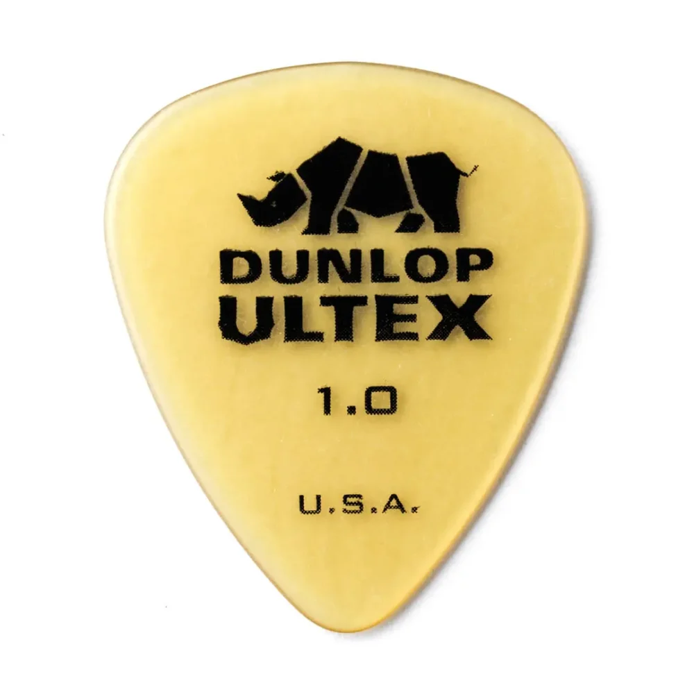 Set de 6 uñetas Dunlop Ultex 1.0mm color ámbar
