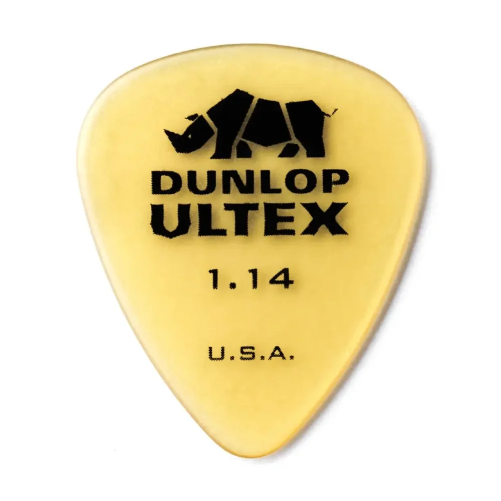 Pack 6 uñetas Dunlop Ultex 1.14mm color ámbar