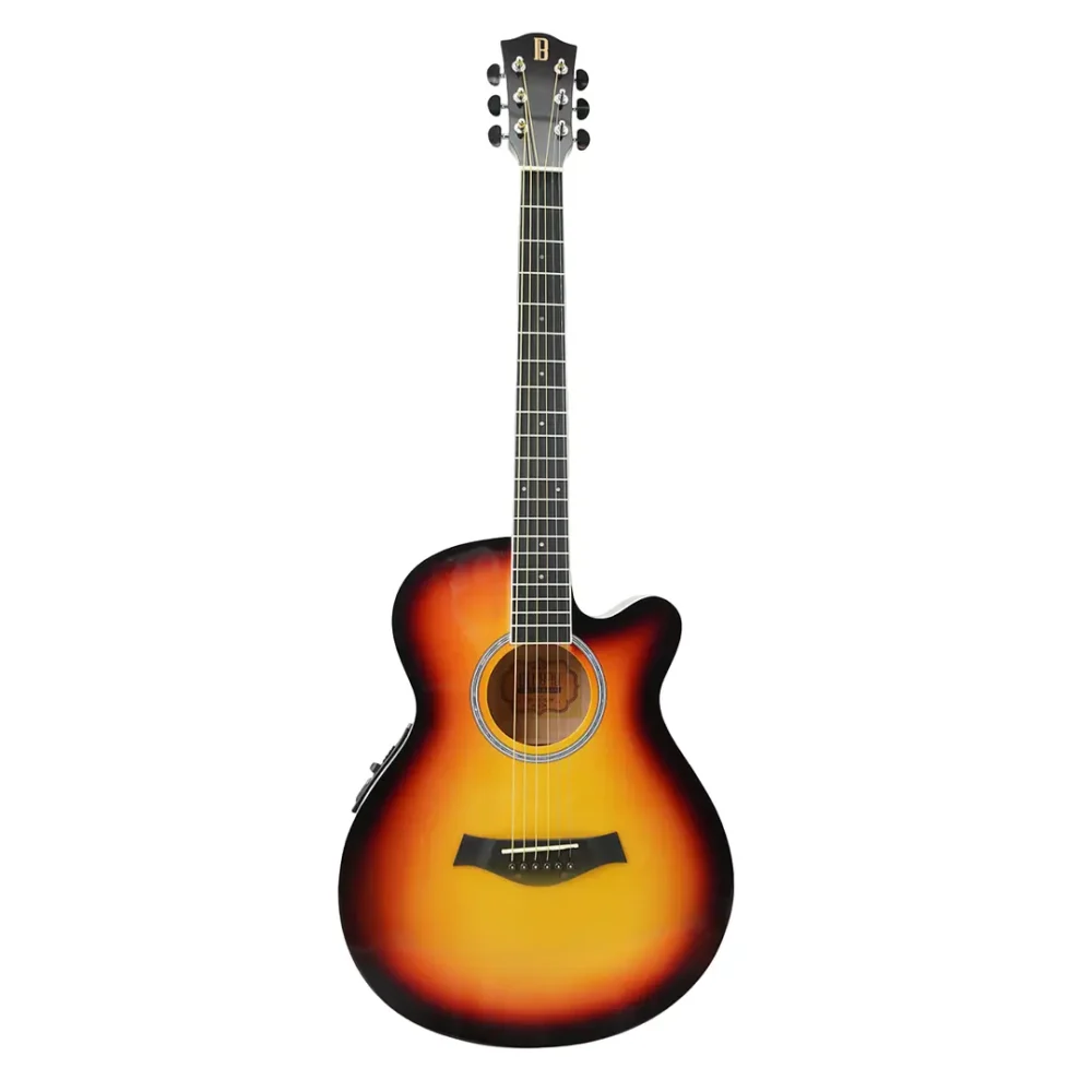 Guitarra Bilbao acústica thin 40" con EQ y sunburst