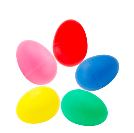 Huevitos sonoros RMX de colores variados para percusión educativa y musical
