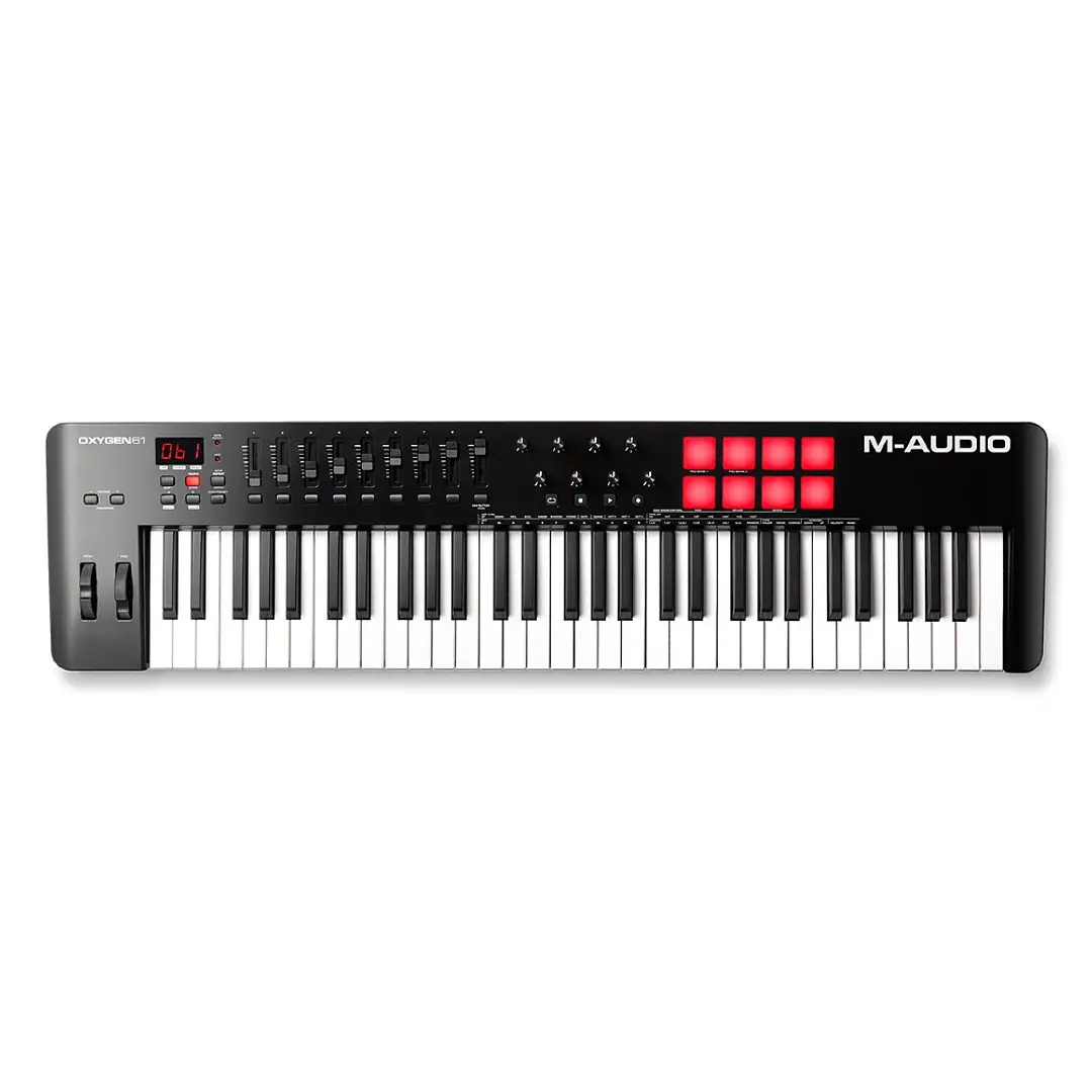 Teclado MIDI M-Audio Oxygen 61 MKV con 61 teclas y pads