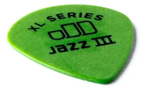 Uñeta Dunlop Tortex Jazz III XL verde 0.88mm pack 12 unidades