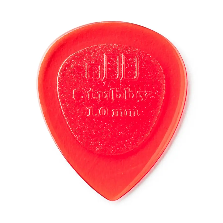 Uñetas Dunlop Stubby Jazz rojas 1.0mm pack 6 unidades