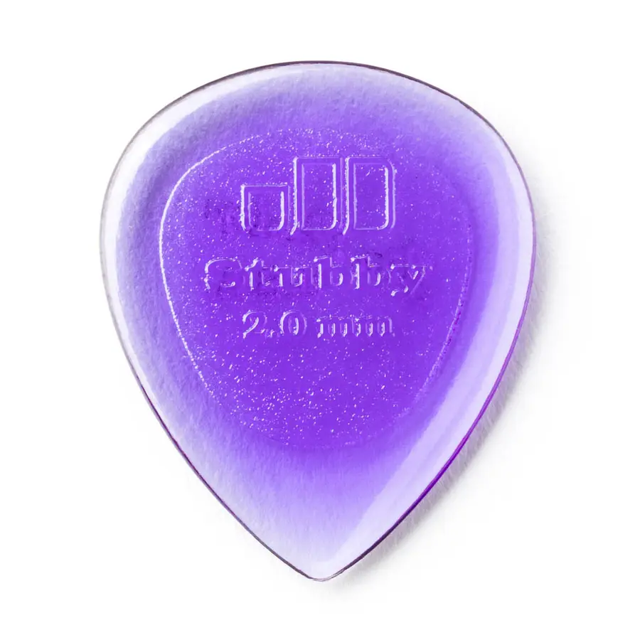 Uñetas Dunlop Stubby Jazz moradas 2.0mm pack 6 unidades