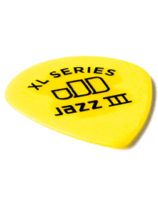 Uñeta Dunlop Tortex Jazz III XL amarilla 0.73mm pack 12 unidades