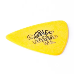 Uñeta Dunlop Tortex Triangular amarilla 0.73mm pack 6 unidades