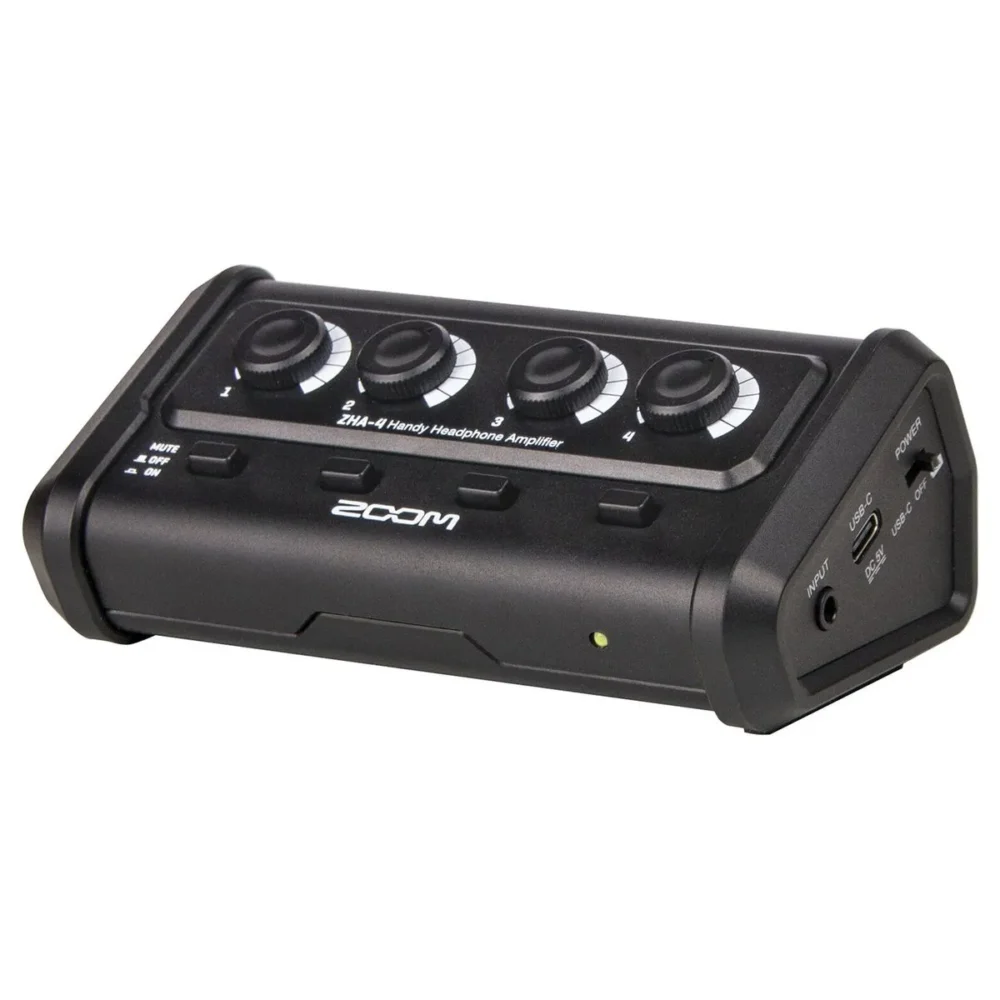 Amplificador Zoom ZHA-4 portátil con 4 salidas independientes y mute
