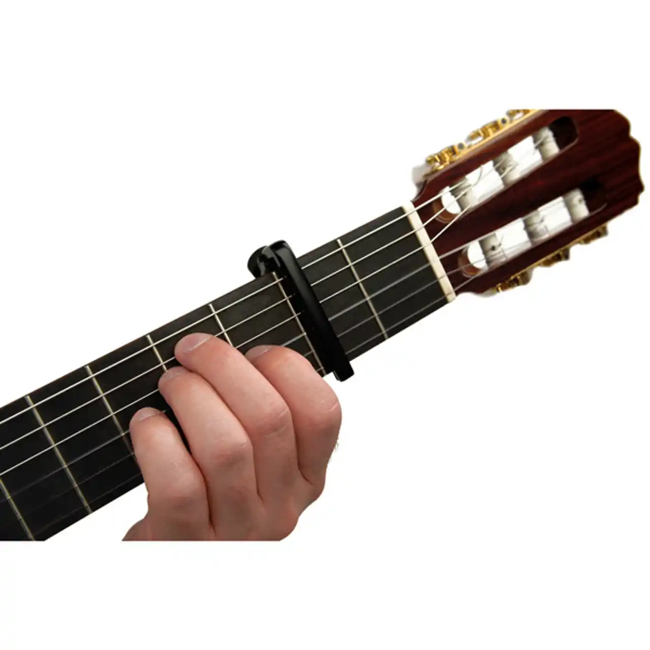 Capo NS Pro para guitarra clásica o nylon, negro, ajuste micrométrico