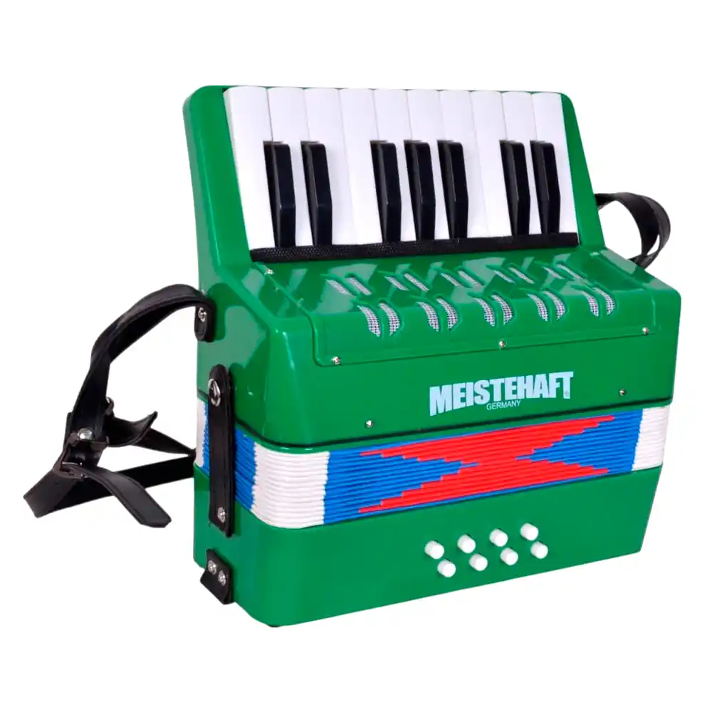 Acordeón infantil Meistehaft MT-3020 verde con 8 bajos