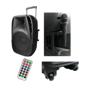 Caja Parlante portátil COXX 15 pulgadas karaoke recargable