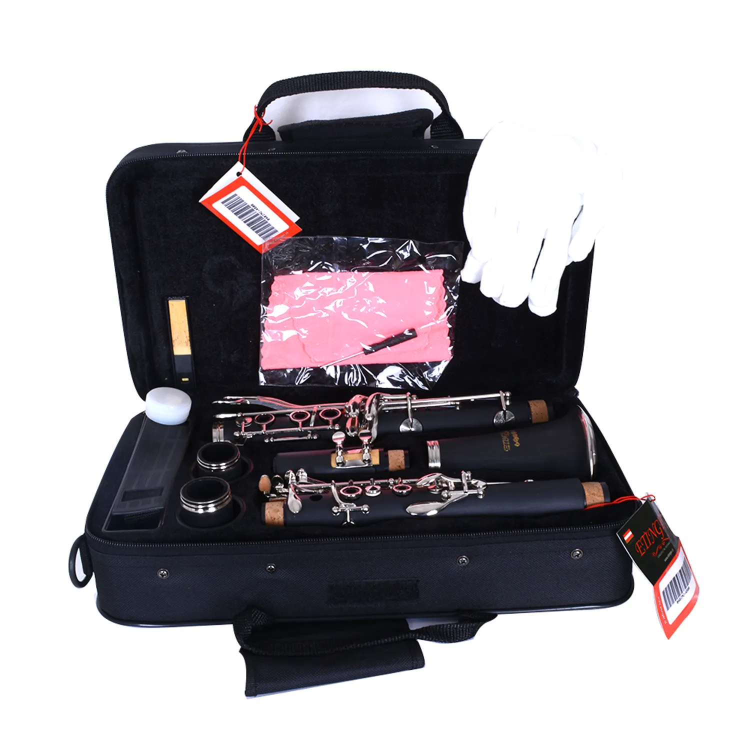 Clarinete Etinger CL-10 17 llaves negro afinación Sib