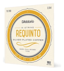 Cuerdas D’Addario EJ94 para guitarra requinto, nylon y cobre plateado