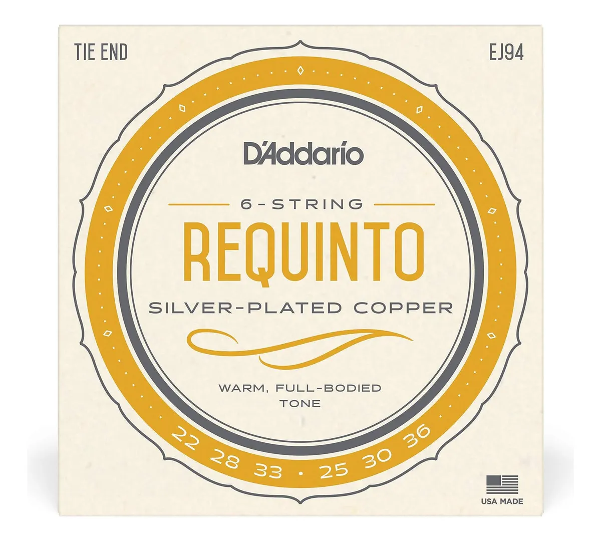 Cuerdas D’Addario EJ94 para guitarra requinto, nylon y cobre plateado