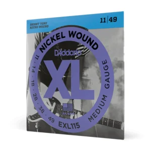 Cuerdas D’Addario EXL115 11–49 para guitarra eléctrica